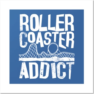 Rollercoaster addict roller coaster addict Posters and Art